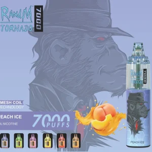 RANDMTORNADO7000 9Vape jetable Randm Tornado 7000 bouffées| Peach Ice